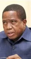  ??  ?? President Lungu