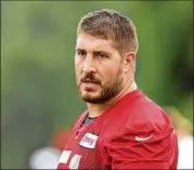  ?? CURTIS COMPTON / CCOMPTON@AJC.COM ?? “It’s really hard to win games in the NFL, and you need to be working really hard every day,” says Alex Mack.