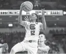  ?? BLAKE/USA TODAY SPORTS JEFF ?? South Carolina guard MiLaysia Fulwiley drives against North Carolina on Sunday in Columbia, S.C.