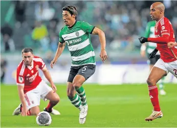  ?? ?? Morita encheu o campo na partida da Taça de Portugal frente ao Benfica