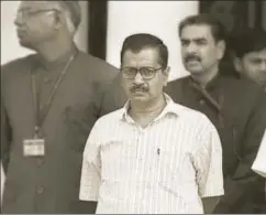  ?? RAJ K RAJ/HT PHOTO ?? Delhi Chief Minister Arvind Kejriwal at the Vidhan Sabha, March 16. Kejriwal clearly picked ▪ a fight he was never capable of sustaining, leave alone winning.