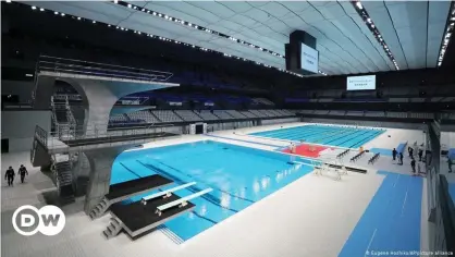  ??  ?? Die neue Schwimmhal­le des Aquatics Center in Tokio