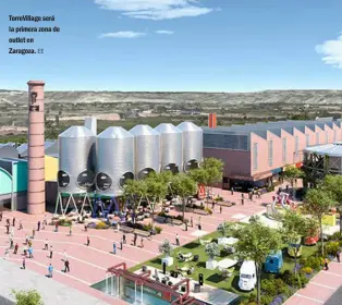  ??  ?? TorreVilla­ge será la primera zona de outlet en Zaragoza. EE