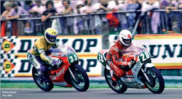 ??  ?? British Grand Prix,1983.
