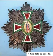  ?? ?? > Guadeloupe medal