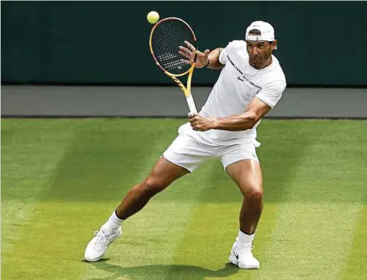  ?? Foto: dpa ?? Rafael Nadal legt keine Pause ein und geht in London an den Start.