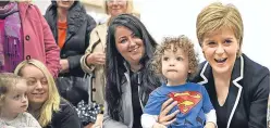  ?? Images. Picture: Getty ?? Nicola Sturgeon campaignin­g in Hamilton with candidate and sitting MP Angela Crawley. Is this visit to a safe seat a sign of worries in the SNP camp, Jenny wonders.