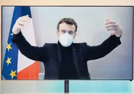  ?? CHARLES PLATIAU/REUTERS ?? At 42, French President Emmanuel Macron is the youngest world leader to test positive for COVID-19. Macron will work in isolation for the next week.
