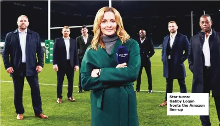  ??  ?? Star turns: Gabby Logan fronts the Amazon line-up