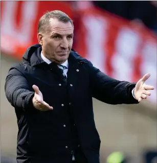  ?? ?? Brendan Rodgers’ Celtic side gifted Aberdeen a way back into their Scottish Cup semi-final
