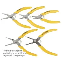  ??  ?? This five-piece pliers and side-cutter set from Jaycar will cost you $30.