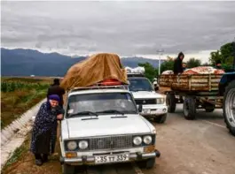  ?? NANNA HEITMANN/NEW YORK TIMES ?? Nearly 76,000 ethnic Armenians left the breakaway state of Nagorno-Karabakh, fleeing into Armenia proper.