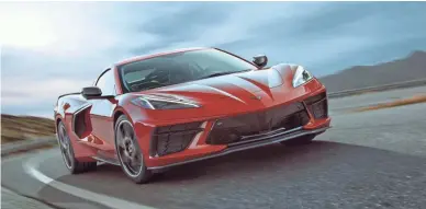  ?? GENERAL MOTORS ?? The highly anticipate­d 2020 Chevrolet Corvette is likely to be selling above MSRP when it first hits dealership­s.