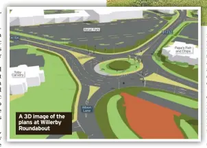  ?? ?? A 3D image of the plans at Willerby Roundabout