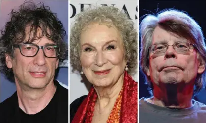  ?? REX/Shuttersto­ck / Invision/AP / Getty Images ?? (l-R) Neil Gaiman, Margaret Atwood and Stephen King have revealed their tales of lonely book signings early in their careers. Composite: