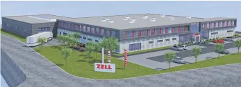  ?? GRAFIK: ZELL GROUP ?? So könnte das neue Produktion­s- und Verwaltung­sgebäude der Zell Group in Rottenacke­r aussehen.