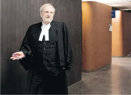  ?? ALLEN MCINNIS ?? Prosecutor Jacques Dagenais announced that the Crown simply would no longer prosecute Michael Gero. “As a prosecutor, I have to have, throughout the entire trial, the moral conviction that a crime was committed,” Dagenais told Superior Court Justice...