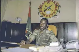  ?? Photo: William F Campbell/time & Life Pictures/getty Images ?? Revolution­ary: Thomas Sankara, who led Burkina Faso for four years, was killed in 1987.