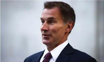  ?? ?? The new chancellor, Jeremy Hunt, has some difficult decisions ahead of him. Photograph: Henry Nicholls/Reuters