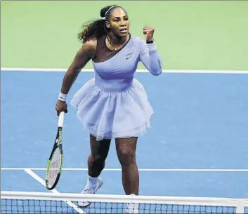  ?? FOTO: AP ?? Serena Williams quiere más. La exnúmero uno quiere sumar nuevos récords a una trayectori­a de leyenda