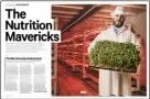  ??  ?? 78 From a subterrane­an farmer to a holistic gym-shake maker, meet the disrupters changing the way we eat and drink