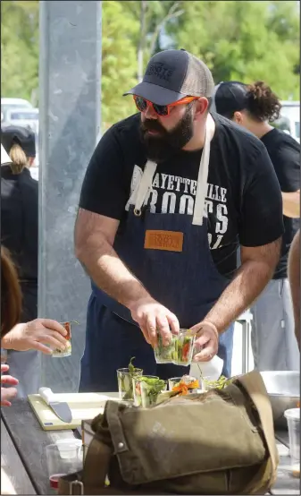  ?? File photo ?? The first Roots Masterclas­ses were hosted at Brightwate­r: A Center for the Study of Food in 2017, where an impromptu community-style barbecue broke out on the patio. The casual outdoor party is part of the schedule this year.