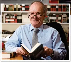  ??  ?? UPBEAT: David Campbell never believed that e-books would replace books