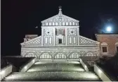  ?? COURTESY OF BEN AND EMILY CLICK ?? San Miniato al Monte, a basilica in Florence, celebrates its 1,000-year anniversar­y in 2018.