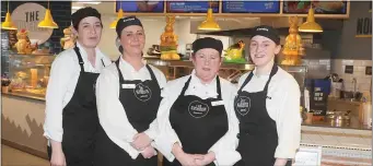  ??  ?? Linda, April, Margaret and Sinead of the Deli department in Lynch’s Centra.