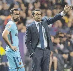  ?? FOTO: PERE PUNTÍ ?? Alcácer apenas ha tenido oportunida­des a las órdenes de Ernesto Valverde