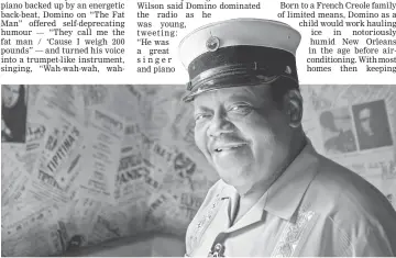  ??  ?? Fats Domino talk about his 2- disk album ‘Goin’ Home: A Tribute to Fats Domino’, on Aug 19, 2007. — AFP file photo