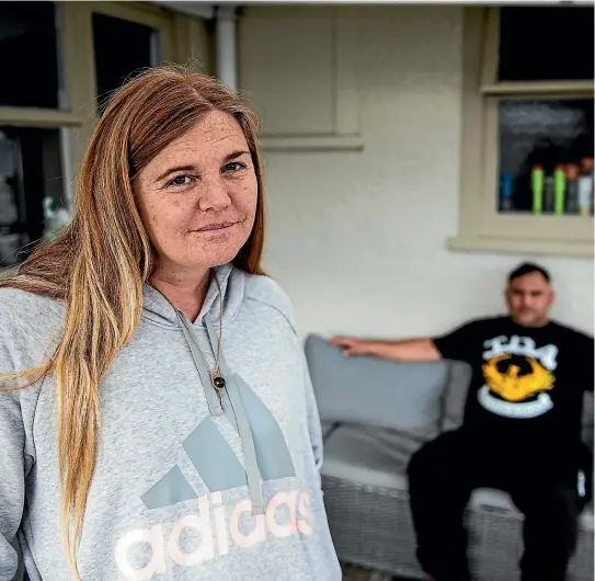  ?? PHOTO: DAVID UNWIN / STUFF ?? Trina Cornelius has stood by her husband Leighton’s rehab and wants the Government to create programmes ‘‘to stop our children from becoming the next meth dealer, the next meth cook, the next grave’’.