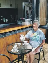  ?? ?? Viv Perry loves her retirement tiny home in Stratford and plans to stay there forever. Image: NZ TINY HOMES.