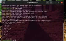  ??  ?? Who says cryptograp­hy isn’t pretty? These ASCII art representa­tions of private keys are much easier to compare than lengthy strings.