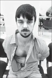  ?? Associated Press ?? ETHAN COUCH is shown after he was arrested Dec. 28 in Puerto Vallarta, Mexico, where the teen had been on the lam for an alleged probation violation.