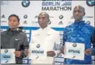  ??  ?? Tadese, Kipchoge y Kipsang.