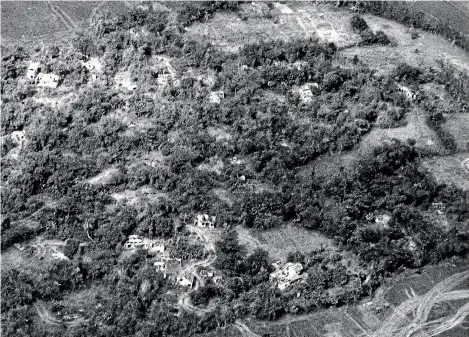  ?? PHOTOS: AP ?? In this November 16, 1969 photo, the remains of the My Lai hamlets in South Vietnam are seen from the air.