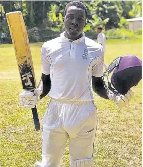  ?? ?? National Under-19 wicketkeep­er-batsman Trevaun Williams is one of the key players for Gayle.