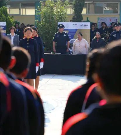  ?? JORGE SÁNCHEZ ?? Policía Federal lleva temas preventivo­s y lucha contra Trata al sector educativo.