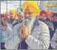  ?? HT PHOTO ?? Former Akali minister Sucha Singh Langah before the Akal Takht on Saturday.