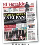  ??  ?? El 23 de abril, la Unidad Investigat­iva de EL HERALDO publicó una serie sobre cómo operaba un cartel en la institució­n pública.