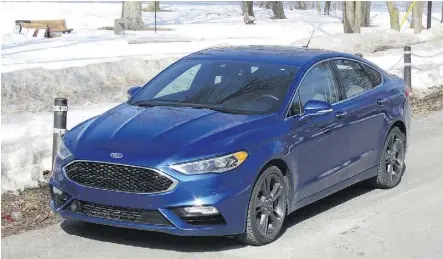  ?? COSTA MOUZOURIS ?? The 2017 Ford Fusion Sport has a stellar ride quality.