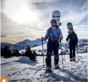  ??  ?? A Font-Romeu, tous les types de glisse sont pratiqués. Ici, place au sport !