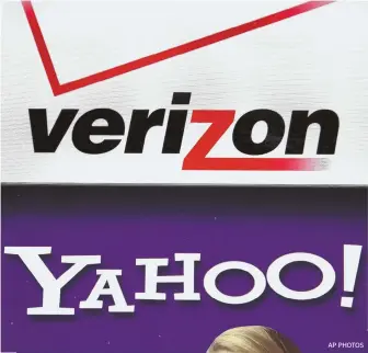  ??  ?? AP PHOTOS MEGA DEAL: Yahoo CEO Marissa Mayer says she plans to stay on.