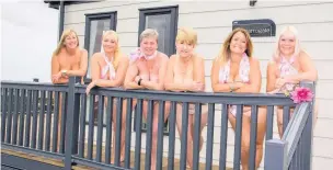  ?? PICS: Andy Walker ?? ●●The Caravan Girls posing for their naked calendar