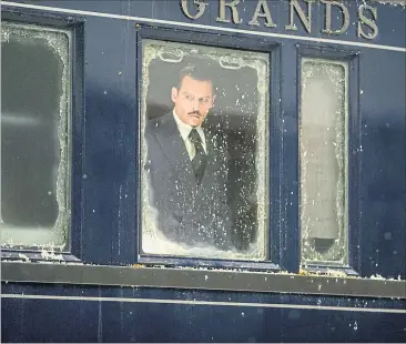  ?? [ Twentieth Century Fox ] ?? Im Orient-Express reist ein illustres Schauspiel­erensemble (im Bild: Johnny Depp).