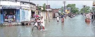  ??  ?? The fury of a river impeded: Floods in Bihar
AP Dube /HT Photo