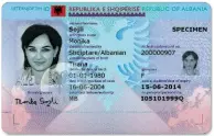  ??  ?? WHAT A CARD Albania’s national identity card—plastic, and about the size of a credit card—is compulsory for all citizens over the age of 16. It’s waterproof, unlike the U.S. Social Security card.
