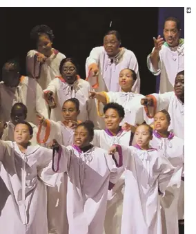  ??  ?? SPREAD THE WORD: ‘Black Nativity,’ above, shares Langston Hughes’ telling of the Nativity story. ‘Urban Nutcracker,’ left, offers a modern take on the holiday classic.