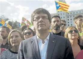  ?? AFP ?? El jefe. Carles Puigdemont, presidente del gobierno catalán.